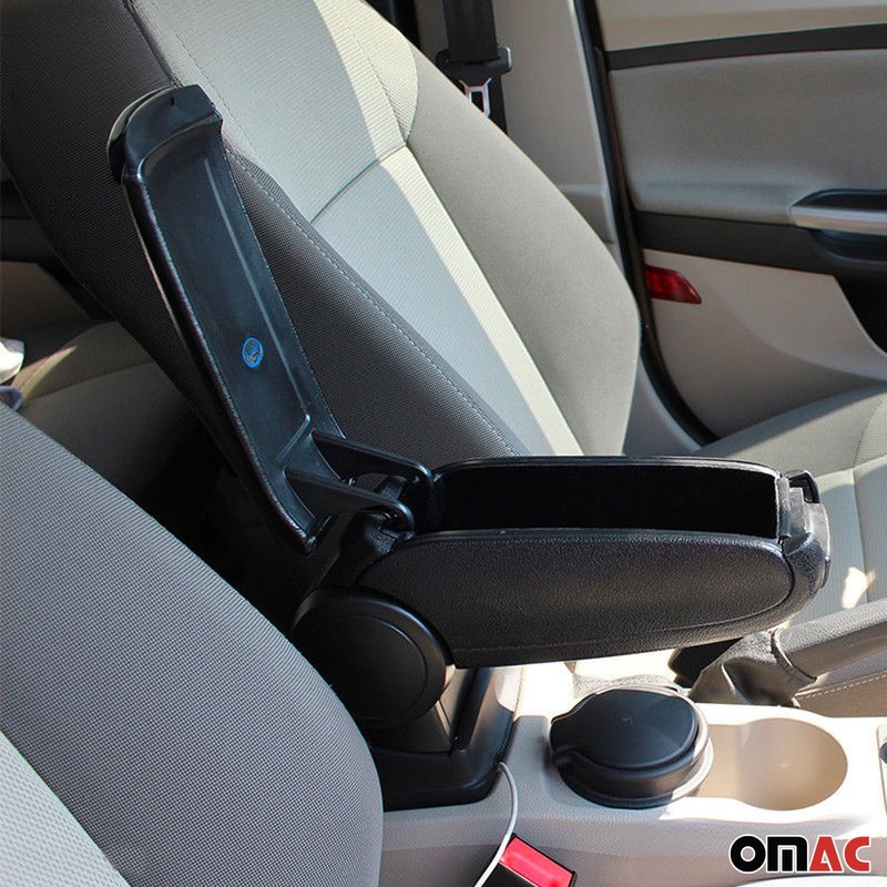 OMAC Black Center Console Armrest for Ford Focus 2012-2014 Plastic