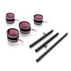 Heavy Duty Stainless Steel Expandable Black Spreader Bar with 4pcs