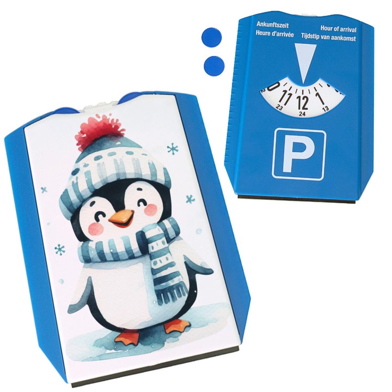 Funny Penguin Parking Disc Funny Bird Design Humorous Fun in
