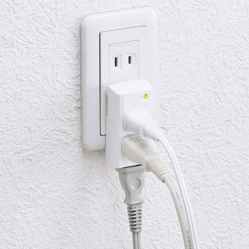 Sanwa Supply TAP-SP222 Lightning Guard Taps, 3 Counts, White, 2