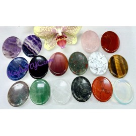 Wholesale Lot 16 PCs Natural Crystal Worry Stone Healing Energy