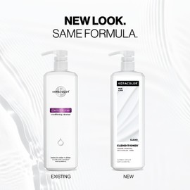KERACOLOR Clenditioner Cleansing Conditioner Color Safe Prevents Fade - Replaces Your Shampoo, Keratin Infused, 33.8 Fl Oz
