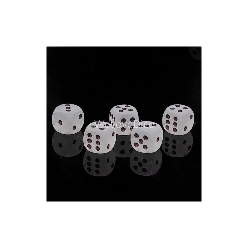 WeLoveBeads W6 Cube (16 mm) in Crystal Clear Matte /