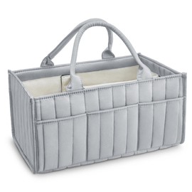 Ankyle Starry Sky Grey Diaper Caddy Organizer with Handles & Removable Dividers,Baby Clothes Organizer, Diaper Bag, Car Diaper Caddy,Stylish Diaper Organizer Basket and Tote for Easy Storage