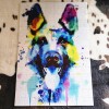 Handmade German Shepard Watercolor Puzzle 120 Piece Custom Handmade Jigsaw