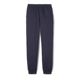 French Toast Boys' Big Pull-on Twill Jogger Pants, Navy, 14