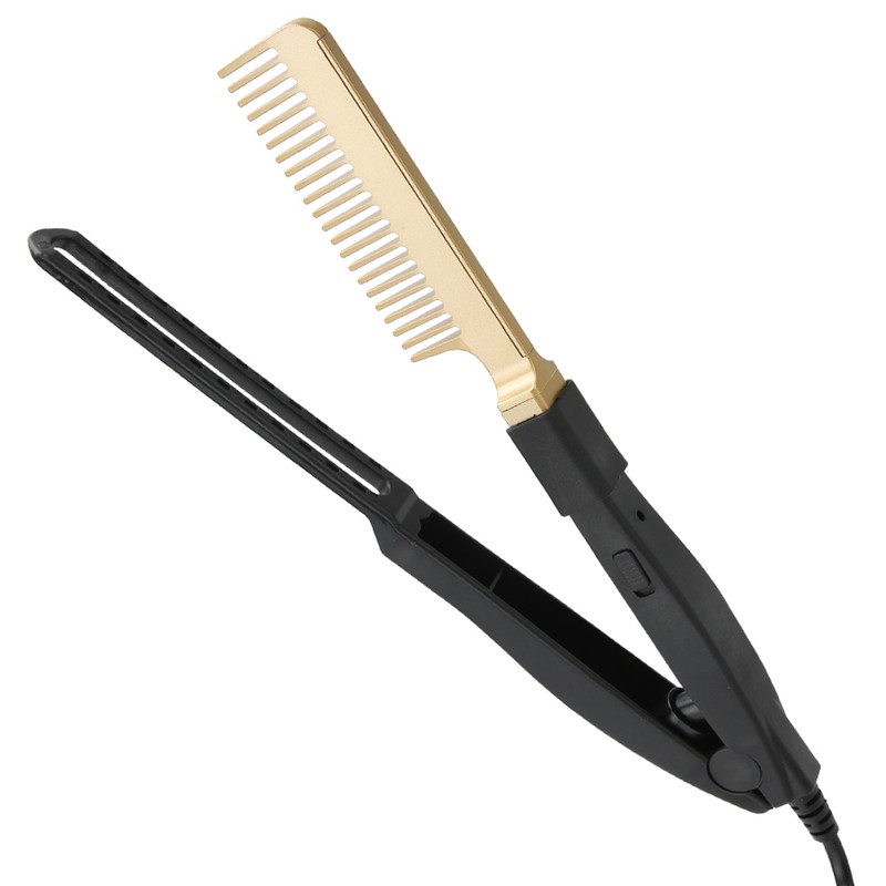Electric Heating Comb WetDry Use Hair Straightening Hot Brush Hairdressing