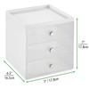 mDesign Makeup Organiser - Makeup Storage with 3 Drawers for