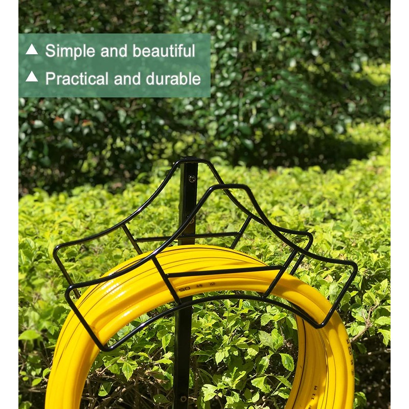 Garbuildman Garden Hose Holder Stand- Outdoor Water Pipe Metal Reel