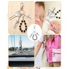 Blushtier Holy Water Bottle Keychain with Rosary Beads Crucifix, Catholic