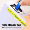 White Fiber Optic Cleaning Box Lightweight SC FC ST LC