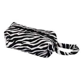 Zebra Print Cosmetic Pouch for Daughter Son Portable Make Up Bag Organizer for Friend Bestie Sister Zebra Pencil Bags for Granddaughter Grandson Mother Travel Toiletry Bag