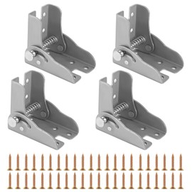 Pack of 4 Folding Hinges 90 Degree Hinges Folding Folding Hinge with Lock and 44 Screws Table Leg Folding Table Hinge for Wooden Tables Wooden Beds