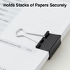 Staples Medium Binder Clips, 0.63" Capacity, Black, 144 Clips/Pack (ST32003)