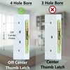 Teilmix Keyed Sliding Patio Door Handle Replacement for 3-15/16" Hole