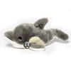 Crazy Dolphin Cuddly Toy Grey / White 21 cm