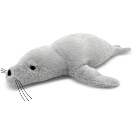CSVBTRF 23" Seal Weighted Stuffed Animals, Gift for Kids - Grey Hug Seal Plush Animals 1.7lb, 23"（Grey, 23"