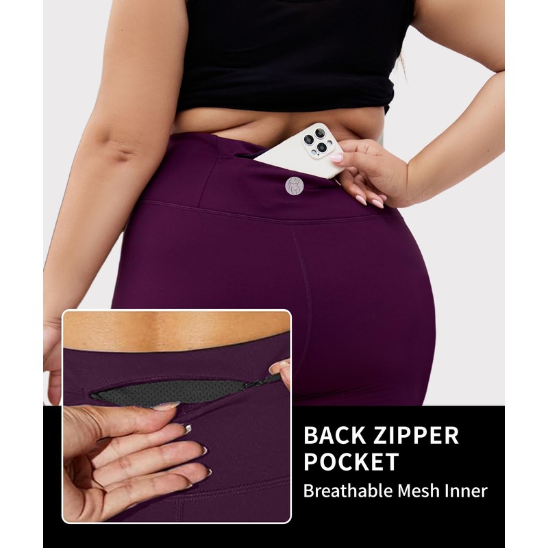 LALAGEN Womens Plus Size Fleece Lined Leggings Water Resistant Thermal