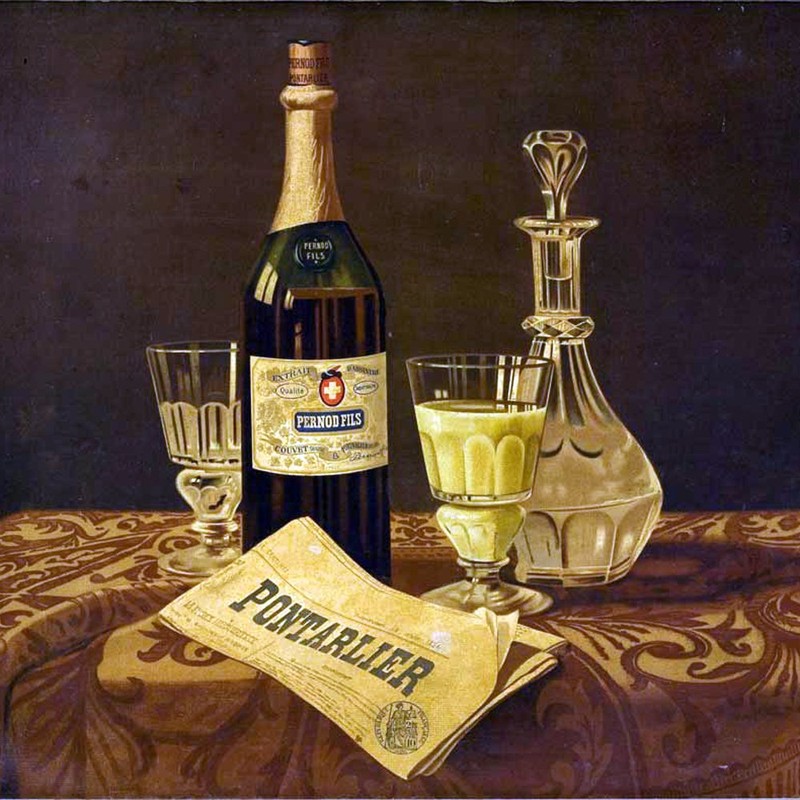 ALANDIA Original Absinthe Glass Pontarlier with Reservoir | Classic 19th