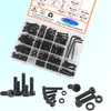 HVDHYY M5 M6 M8 Nut and Bolt Set Black Hex