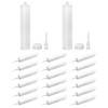 QWORK Empty Caulk Tube, 20 Pack 10 oz. Empty Plastic