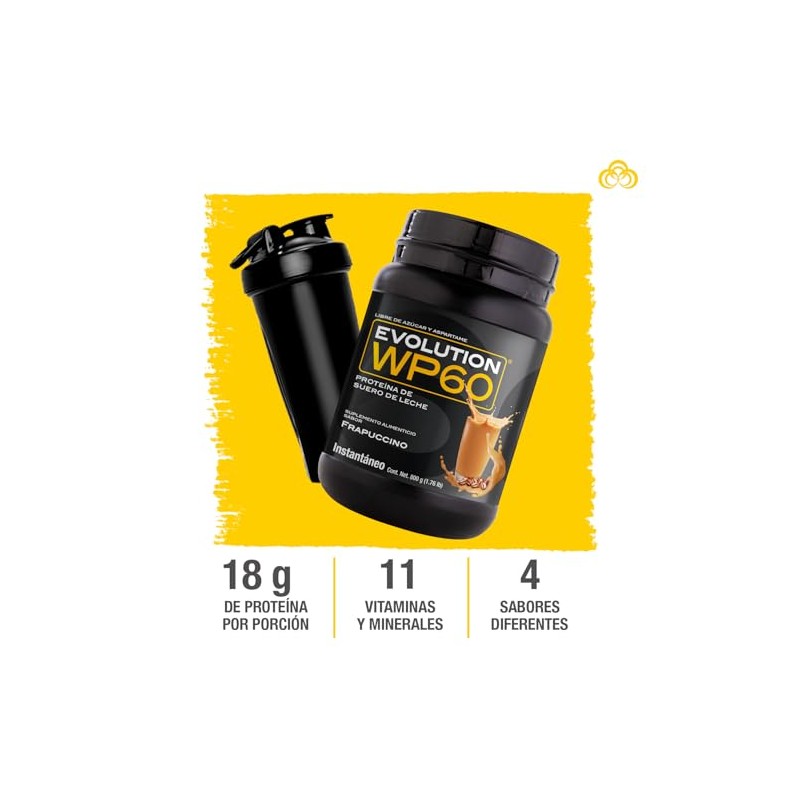 EVOLUTION, Protena de Suero de Leche, WP60, Whey Protein, 18