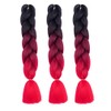 Braiding Hair Ombre Red 24 Inch Braid Hair Extensions Hot