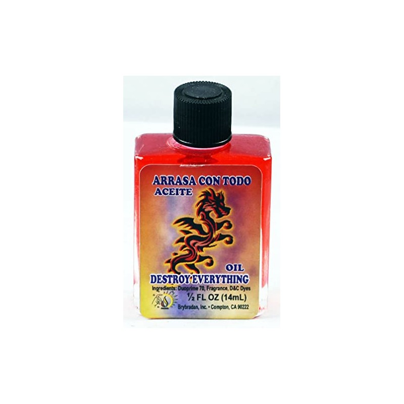 3 PCS BRYBRADAN Destroy Everything Spiritual Oil ACEITE ESPIRITUAL ARRASA