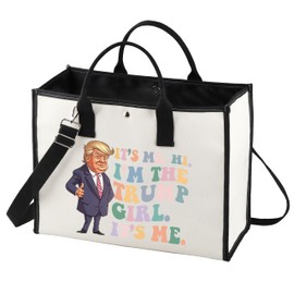 LEVLO Funny Trump Cosmetic Bag for Trump Fans Gift It's Me Hi I'm The Trump Girl It's Me Trump Toiletry Bag Trump 2024 Merchandise, I'm The Trump Lt, carry bag