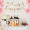 Pre-Strung Happy Enagment Banner - NO DIY - Gold Glitter