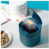 ETRAVEL Small bin office desk bin with lid for countertop,