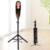 Cabeza de Maniquí Ajustable, Giratoria, Trípode Estable