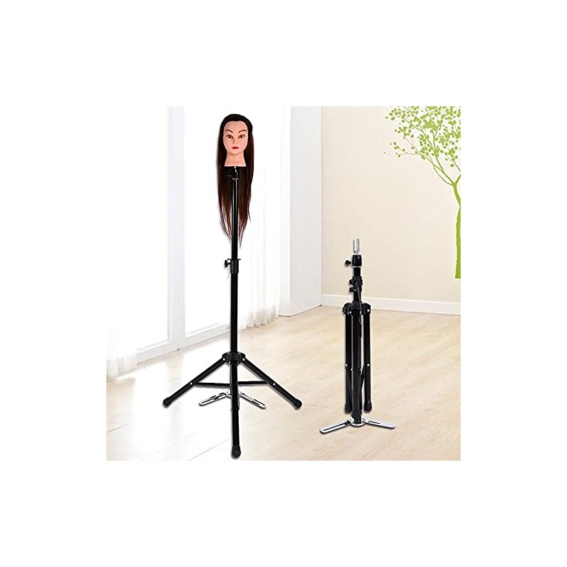 Cabeza de Maniquí Ajustable, Giratoria, Trípode Estable