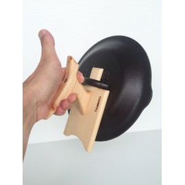 Futamotti 501-M (Compatible Skillet: Lodge LODGE) With Handle Lid Rest Can Hold & Place With Bare Hands (Compatible Size: 8 inch, 9 inch, 10 1/4 inch) Standard Futamotti 501-M *Dual Dutch Oven Lid Lifter, Mitt, Lid Holder, Pot Holder, Lid Stand, Futamott