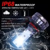 4PCS 9005+9006 8000K LED White Light Mini Headlight Set Bulb