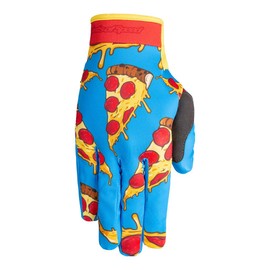 Saints of Speed Pizza Motorcycle, Motocross, Mountain Bike, BMX, Karting, Sim Racing, Cycling Gloves. (X-Large)