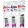 L-Style L-Shaft Lock Straight Twotone Black Clear Pink Display Length