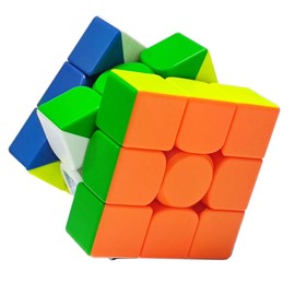 Oostifun MoYu MoFang JiaoShi RS3M V5 M Dual-Adjustment System Version 3x3x3 Cube Cubing Classroom 3x3 Cube Puzzle Frosted Surface with One Cube Bag (Multi Color)