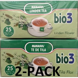 Manasul Linden-Tilo Tea 25's 2-PACK-50 TOTAL TEA BAGS