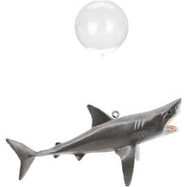 Gray Floating Shark Ornament - Adjustable Aquarium Shark Animal Decor, Shark Pool Décor | Aquarium Floating Shark Ornaments Suitable for Aquarium All Kinds of Fish Tank and Home Aquarium Decor