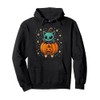 Cat in Pumpkin Rocket Pullover Hoodie