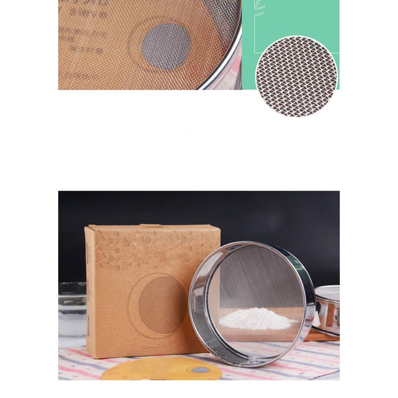 HNJZX Stainless Steel Back Grater Flour Sifter Sugar Powder Sieve
