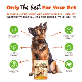 NutriChomps Dog Chews, 4-inch Knots, Easy to Digest, Rawhide-Free Dog Treats, 7 Count, Real Chicken