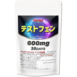 JAY&CO. 600mg×30日分 18000mg テストフェン 錠剤 TESTOFEN フェヌグリーク種子エキス 国内製造 (30日)