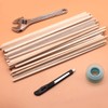 Benvo 50 Pieces Balsa Wood Sticks Square Wooden Dowels Unfinished