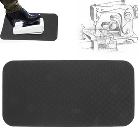 CHENNAN Sewing Machine Pedal Mat, Sewing Machine Foot Pedal Non-Slip Pad, Sewing Machine Pedal Mat, Sewing Mat, Protects Floor Foot Pedal Mat for Sewing Machines, Fixed Place, 34 x 17 x 0.8 cm (Black)