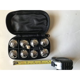 BuyBocceBalls Listing - 8 Ball 35mm Metal Mini Bocce/Petanque Set with Blue Bag - Single