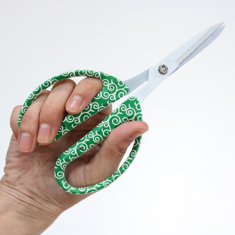 Chikamasa CRI360SFWGW All-Purpose Scissors, Fluorine, Japan, Japanese Pattern, Auspicious Pattern,