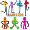 YAHAZORR Upgrade Pop Tubes Robot Fidget Toys,7 Packs Different Bright