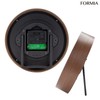 Formia(フォルミア) Wall or Table Clock, Electric Wave, Dark Wood, Diameter